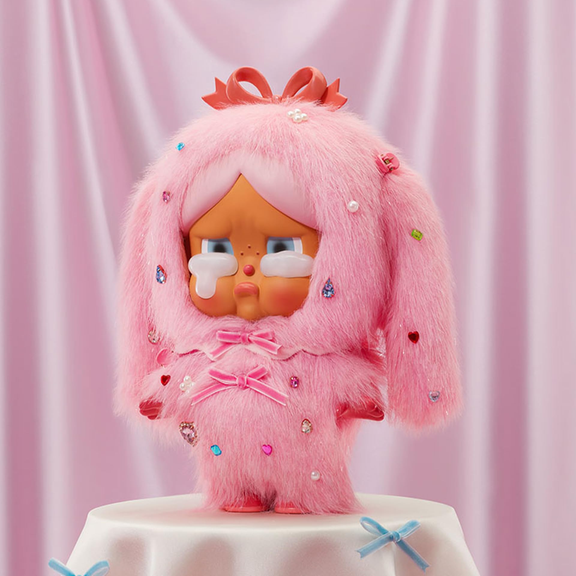 POP MART MEGA Crybaby 400% Crying in Pink, 27.6 cm Height Figurine